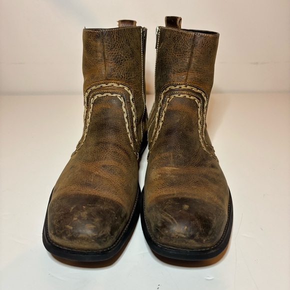 Bed Stu boots Revolution Men’s Size 12 Brown Chelsea Leather Stitched Boots - Picture 7 of 10